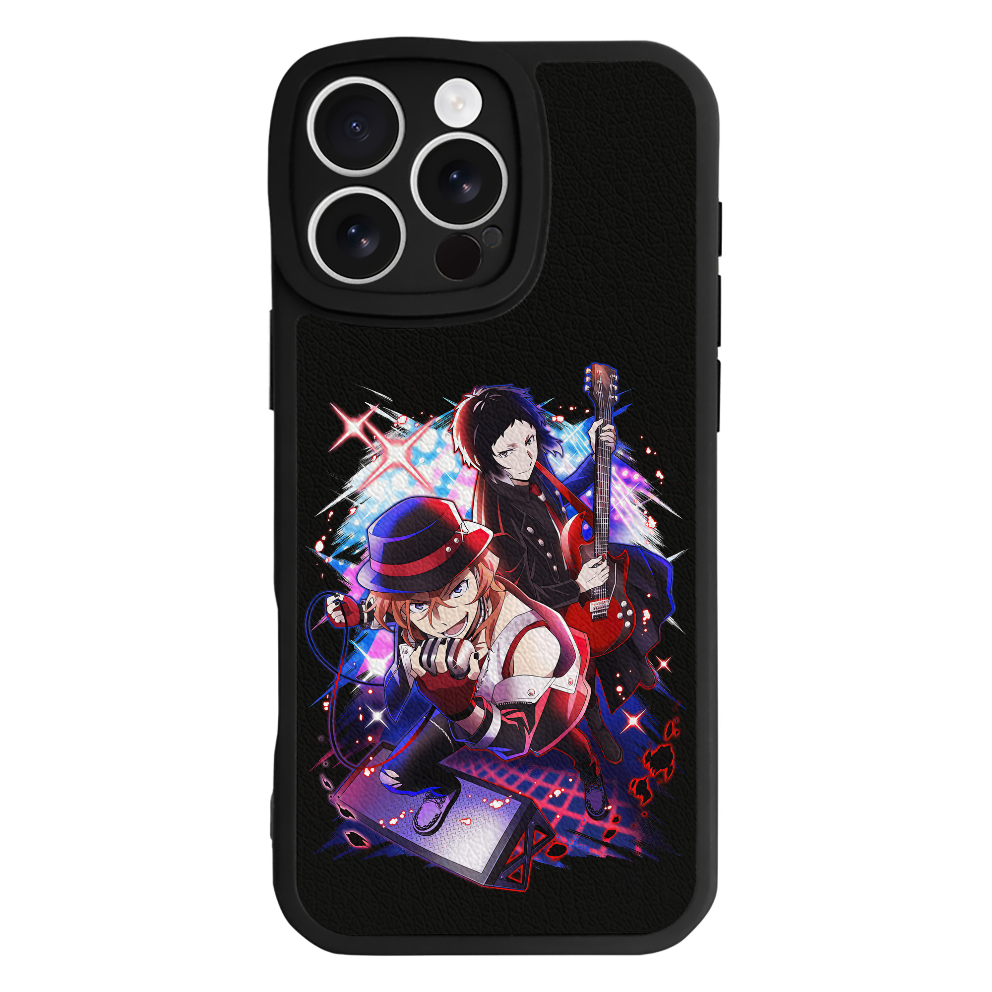 （画像用） 文豪ストレイドッグス Bungo Stray Dogs 【iPhone 16シリーズ対応】シリコンスマホケース（レザー調） 材質：シリコン